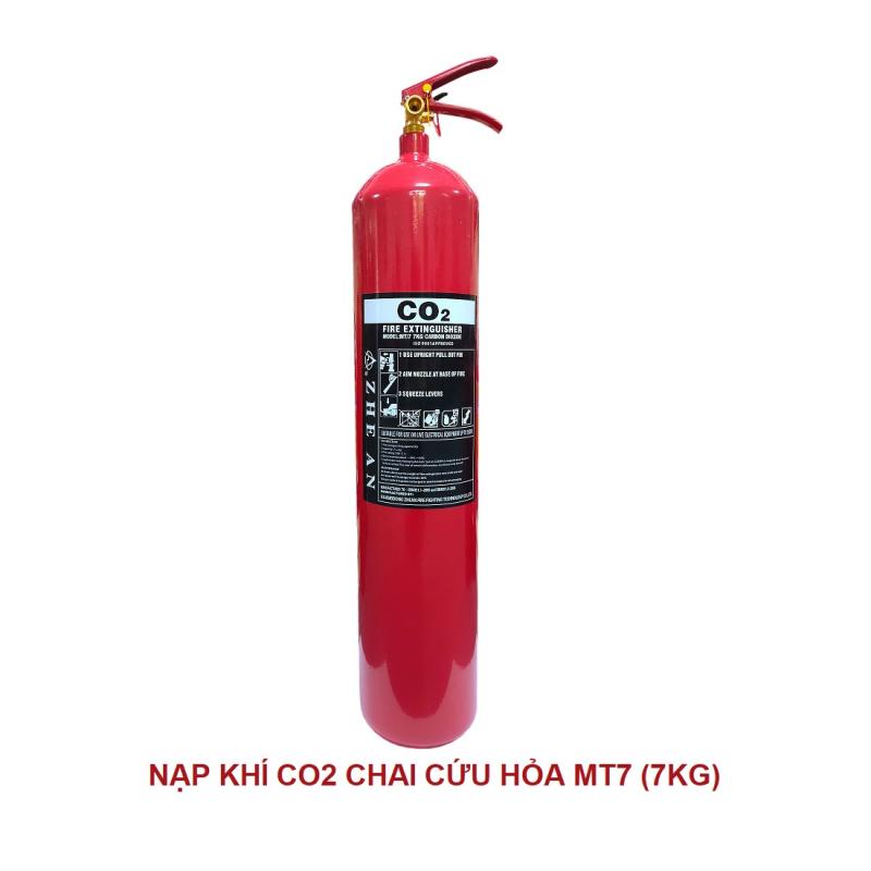 Nạp khí CO2 bình chữa cháy xách tay MT7 7kg